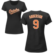 Brady Anderson Women's Baltimore Orioles Name & Number T-Shirt - Black