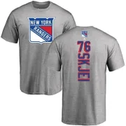 Brady Skjei New York Rangers Backer T-Shirt - Ash