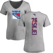 Brady Skjei Women's New York Rangers Backer T-Shirt - Ash