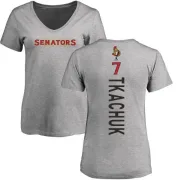 Brady Tkachuk Women's Ottawa Senators Backer T-Shirt - Ash