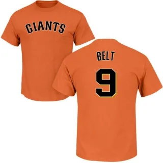 Brandon Belt San Francisco Giants Name & Number T-Shirt - Orange