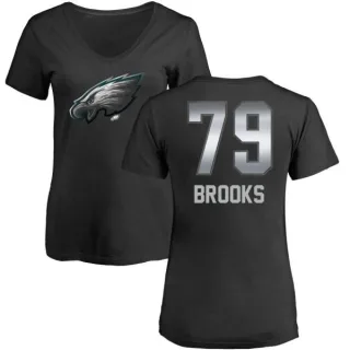 Brandon Brooks Women's Philadelphia Eagles Midnight Mascot T-Shirt - Black