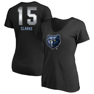 Brandon Clarke Women's Memphis Grizzlies Black Midnight Mascot T-Shirt