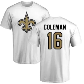 Brandon Coleman New Orleans Saints Name & Number Logo T-Shirt - White