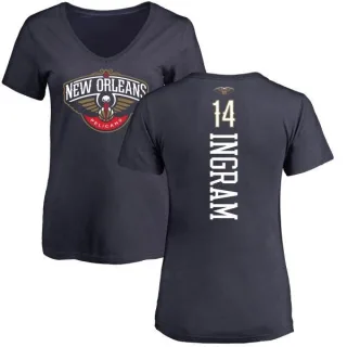 Brandon Ingram Women's New Orleans Pelicans Navy Backer T-Shirt