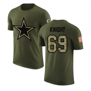 Brandon Knight Dallas Cowboys Olive Salute to Service Legend T-Shirt