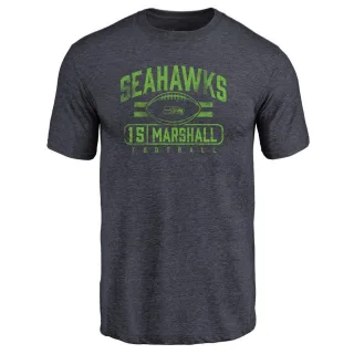 Brandon Marshall Seattle Seahawks Flanker Tri-Blend T-Shirt - Navy