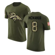 Brandon McManus Denver Broncos Olive Salute to Service Legend T-Shirt