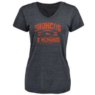 Brandon McManus Women's Denver Broncos Flanker Tri-Blend T-Shirt - Navy