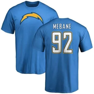 Brandon Mebane Los Angeles Chargers Name & Number T-Shirt - Blue