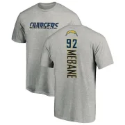 Brandon Mebane Los Angeles Chargers Name & Number T-Shirt - Heather Gray