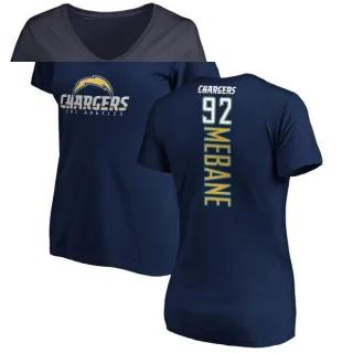 Brandon Mebane Women's Los Angeles Chargers Backer T-Shirt - Navy