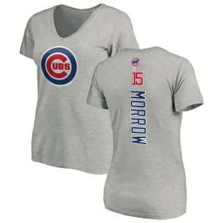 Brandon Morrow Women's Chicago Cubs Backer Slim Fit T-Shirt - Ash