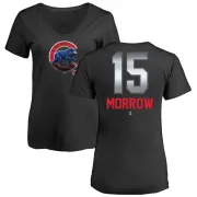 Brandon Morrow Women's Chicago Cubs Midnight Mascot V-Neck T-Shirt - Black