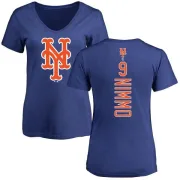 Brandon Nimmo Women's New York Mets Backer Slim Fit T-Shirt - Royal