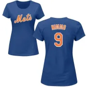 Brandon Nimmo Women's New York Mets Name & Number T-Shirt - Royal