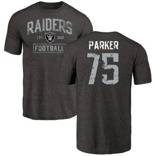 Brandon Parker Oakland Raiders Black Distressed Name & Number Tri-Blend T-Shirt