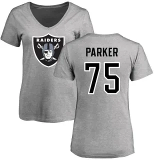 Brandon Parker Women's Oakland Raiders Name & Number Logo Slim Fit T-Shirt - Ash