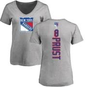 Brandon Prust Women's New York Rangers Backer T-Shirt - Ash