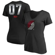 Brandon Roy Women's Portland Trail Blazers Black Midnight Mascot T-Shirt