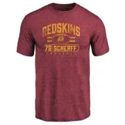 Brandon Scherff Washington Redskins Flanker Tri-Blend T-Shirt - Burgundy