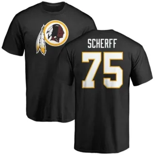 Brandon Scherff Washington Redskins Name & Number Logo T-Shirt - Black