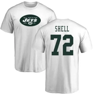 Brandon Shell New York Jets Name & Number Logo T-Shirt - White