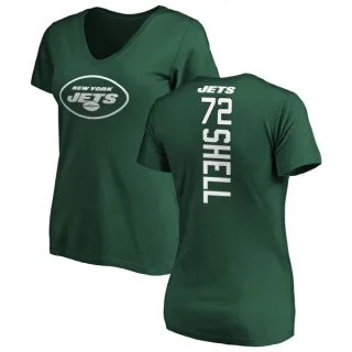 Brandon Shell Women's New York Jets Backer Slim Fit T-Shirt - Green