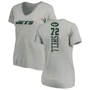 Brandon Shell Women's New York Jets Backer V-Neck T-Shirt - Ash