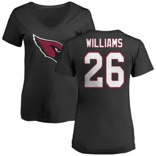 Brandon Williams Women's Arizona Cardinals Name & Number Logo Slim Fit T-Shirt - Black