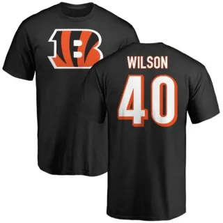 Brandon Wilson Cincinnati Bengals Name & Number Logo T-Shirt - Black