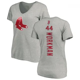 Brandon Workman Women's Boston Red Sox Backer Slim Fit T-Shirt - Ash