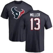 Braxton Miller Houston Texans Name & Number Logo T-Shirt - Navy