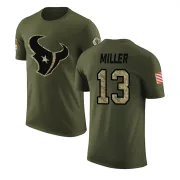 Braxton Miller Houston Texans Olive Salute to Service Legend T-Shirt