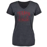 Braxton Miller Women's Houston Texans Flanker Tri-Blend T-Shirt - Navy