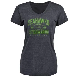 Braylon Edwards Women's Seattle Seahawks Flanker Tri-Blend T-Shirt - Navy