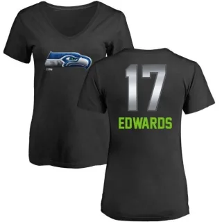 Braylon Edwards Women's Seattle Seahawks Midnight Mascot T-Shirt - Black