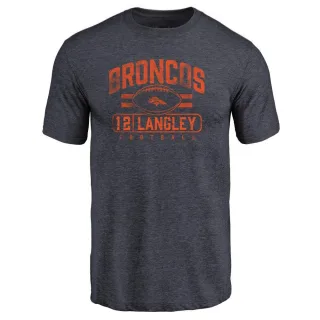 Brendan Langley Denver Broncos Flanker Tri-Blend T-Shirt - Navy