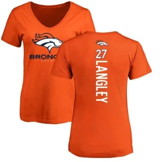 Brendan Langley Women's Denver Broncos Backer Slim Fit T-Shirt - Orange