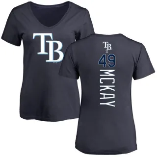 Brendan McKay Women's Tampa Bay Rays Backer Slim Fit T-Shirt - Navy