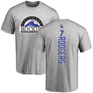 Brendan Rodgers Colorado Rockies Backer T-Shirt - Ash