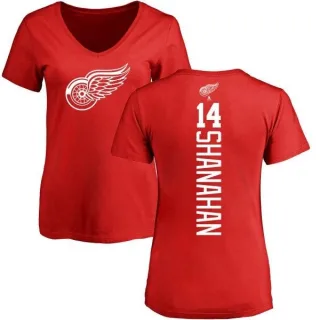 Brendan Shanahan Women's Detroit Red Wings Backer T-Shirt - Red