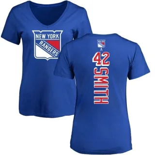 Brendan Smith Women's New York Rangers Backer T-Shirt - Blue