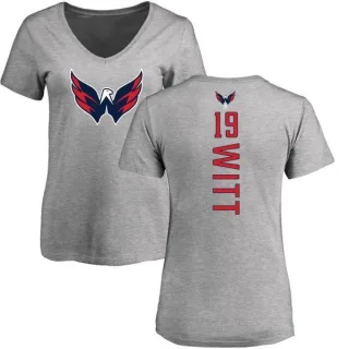 Brendan Witt Women's Washington Capitals Backer T-Shirt - Ash