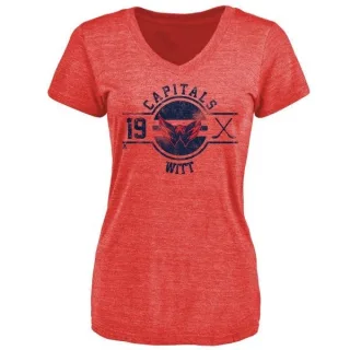 Brendan Witt Women's Washington Capitals Insignia Tri-Blend T-Shirt - Red