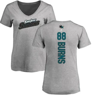 Brent Burns Women's San Jose Sharks Backer T-Shirt - Ash