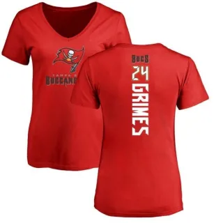 Brent Grimes Women's Tampa Bay Buccaneers Backer Slim Fit T-Shirt - Red