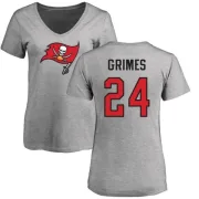 Brent Grimes Women's Tampa Bay Buccaneers Name & Number Logo Slim Fit T-Shirt - Ash