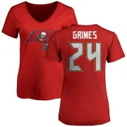 Brent Grimes Women's Tampa Bay Buccaneers Name & Number Logo Slim Fit T-Shirt - Red