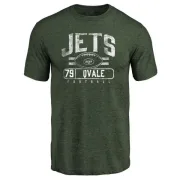 Brent Qvale New York Jets Flanker Tri-Blend T-Shirt - Green